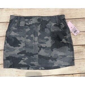 NWT Wild Fable Women's Grey and Black Camouflage Mini Skirt  Cotton Blend XS